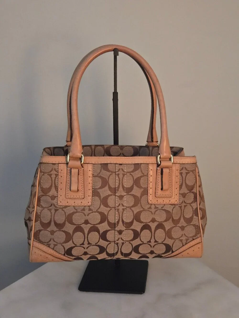Coach Signature Canvas with Leather Trim - Picture 1 of 7